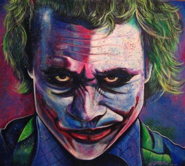 Billy Lopa “The Dark Knight” Heath Ledger as The Joker Aroc # 8/50  
